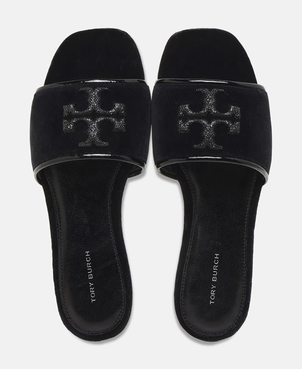 Tory Burch Eleanor Mules Black