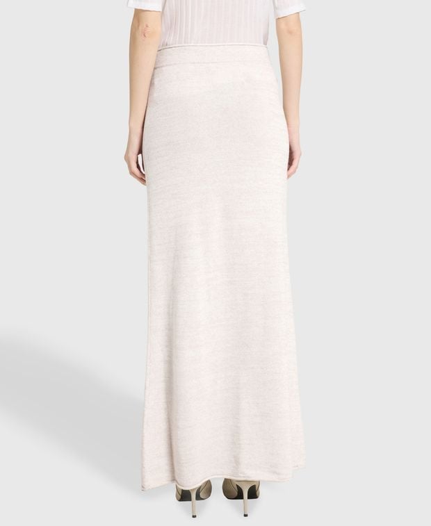 arch4 Cashmere-blend skirt Beige