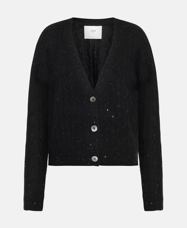 arch4 Cashmere-blend cardigan Black