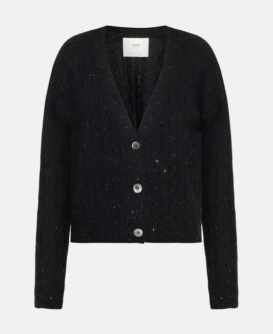 arch4 Cashmere-blend cardigan Black
