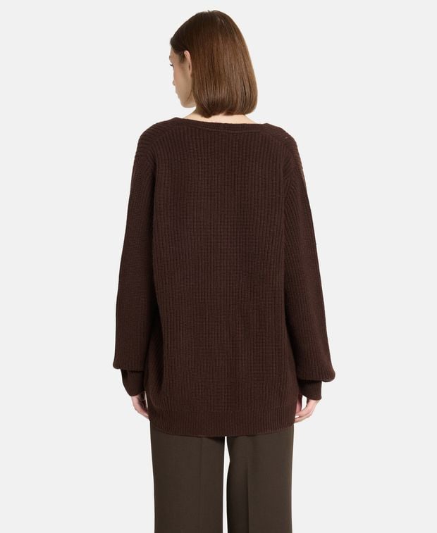 arch4 Cashmere cardigan Dark Brown