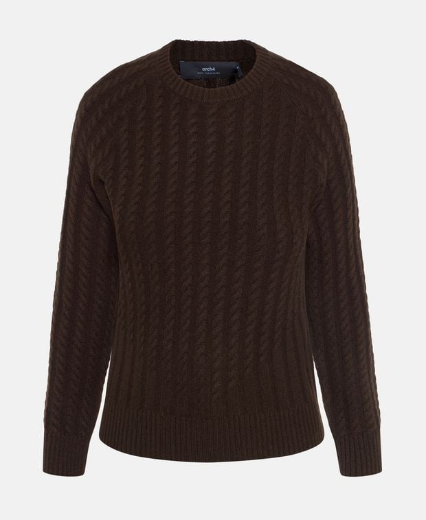 arch4 Cashmere pullover Dark Brown