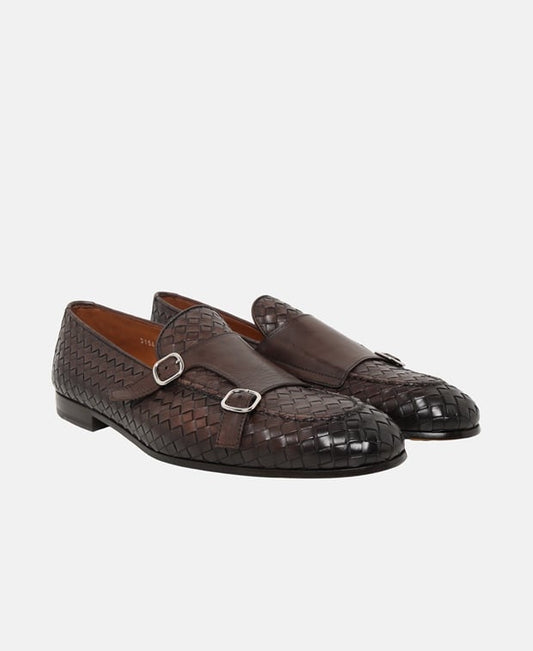 Doucal's Double monkstraps Dark Brown