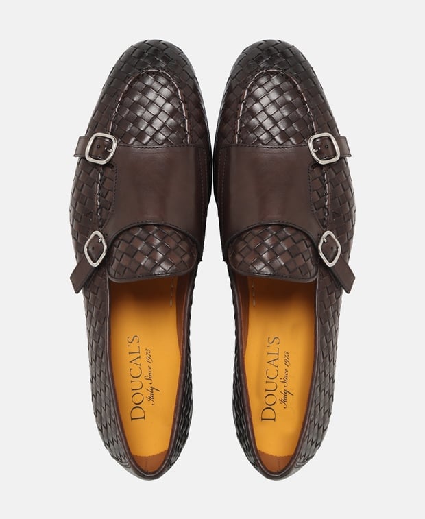 Doucal's Double monkstraps Dark Brown