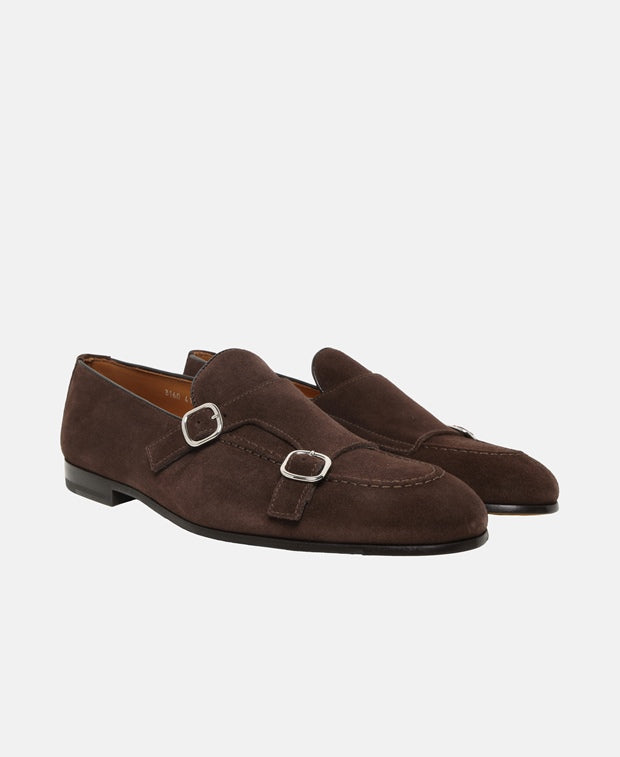 Doucal's Double monkstraps Dark Brown