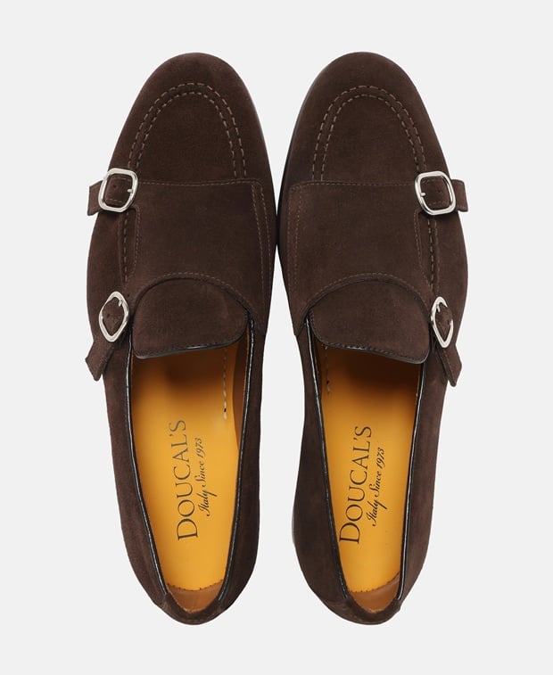 Doucal's Double monkstraps Dark Brown
