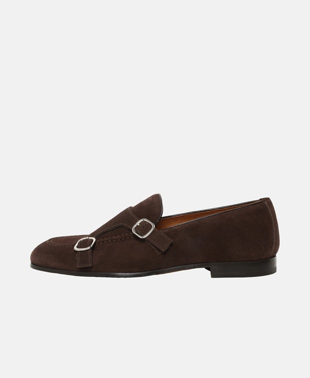 Doucal's Double monkstraps Dark Brown