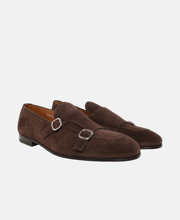 Doucal's Double monkstraps Dark Brown