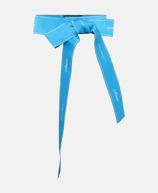 Dolce & Gabbana Braided belt Turquoise