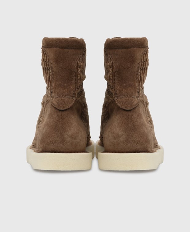 Dolce & Gabbana Modigliani Lace-up ankle boot Beige