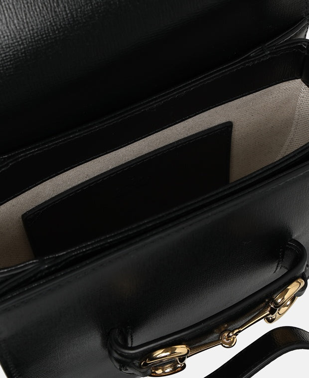 Gucci Leather shoulder bag Mini Horsebit 1955