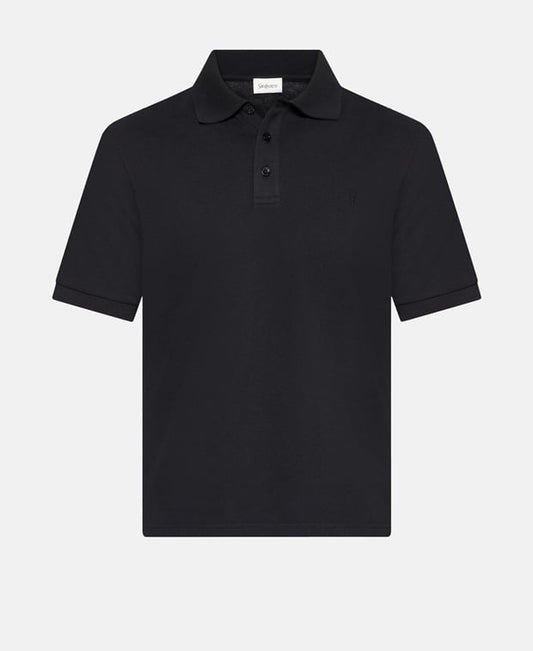 Saint Laurent Polo shirt - regular fit Black