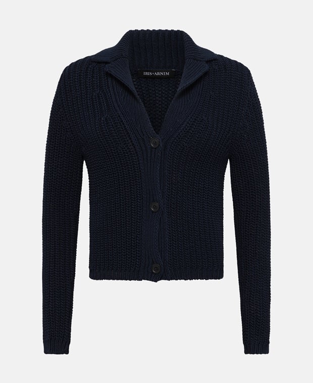Iris von Arnim Cardigan Midnight Blue