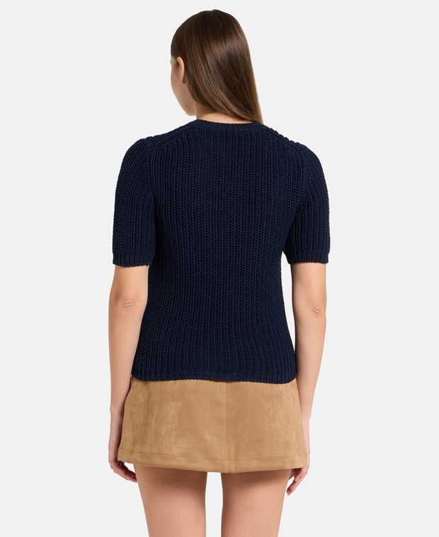 Iris von Arnim Short-sleeved pullover Midnight Blue