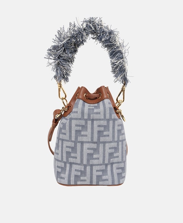 Fendi Mon Tresor Bucket bag Slate Blue