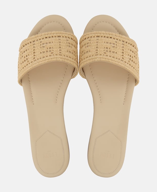 Fendi Slides Tan