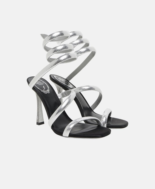 Rene Caovilla Cleo Ankle strap sandals Silver