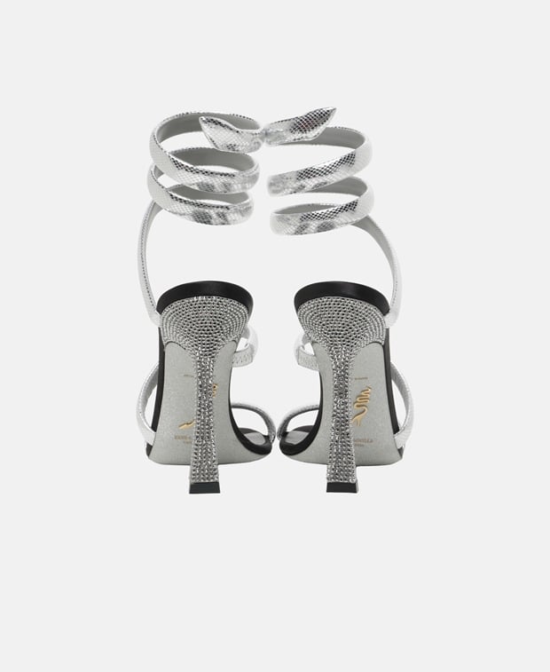 Rene Caovilla Cleo Ankle strap sandals Silver