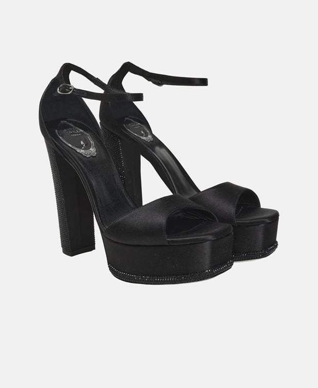 Rene Caovilla Liza Heeled sandals Black