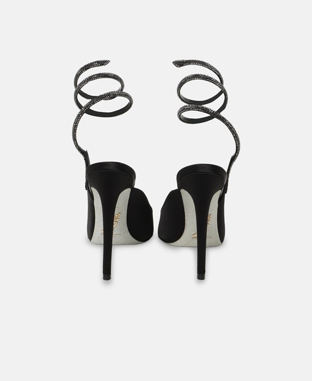 Rene Caovilla Cleo Pumps with calf lacing Black