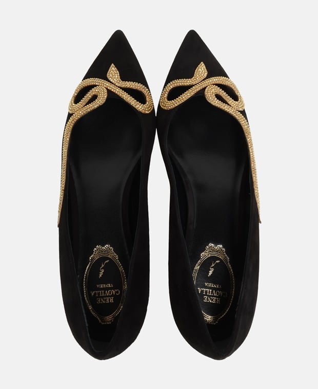 Rene Caovilla Morgana Ballet flats Black
