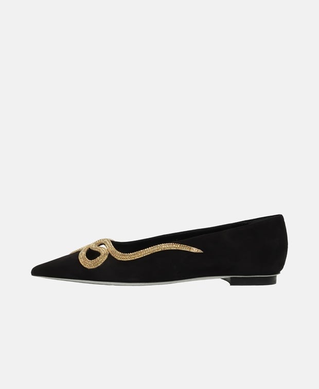 Rene Caovilla Morgana Ballet flats Black