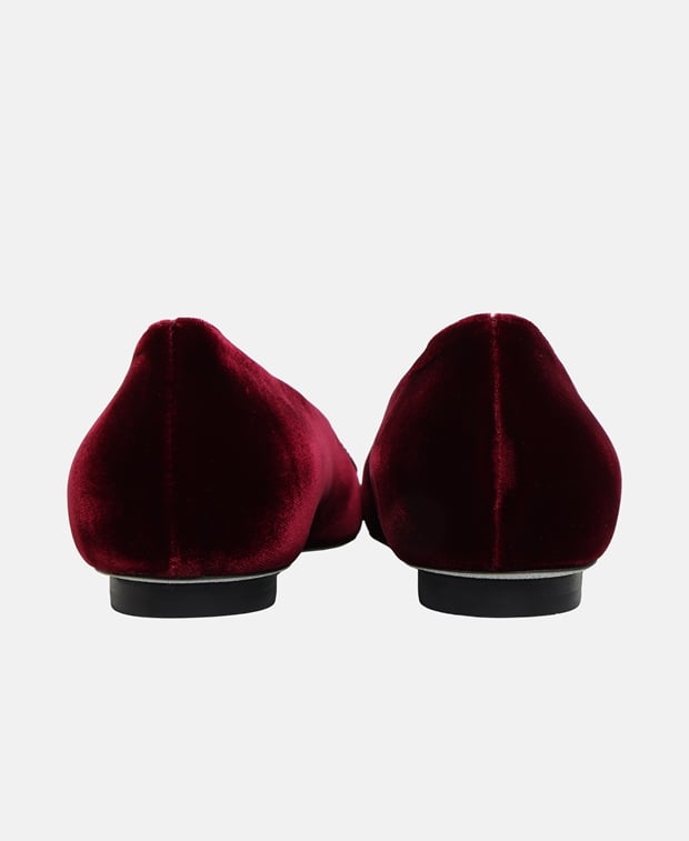 Rene Caovilla Morgana Ballet flats Red