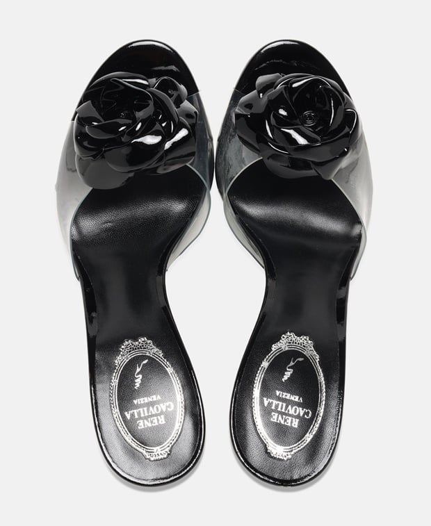 Rene Caovilla Mules Flower