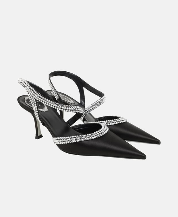 Rene Caovilla Lidia Slingback pumps Black