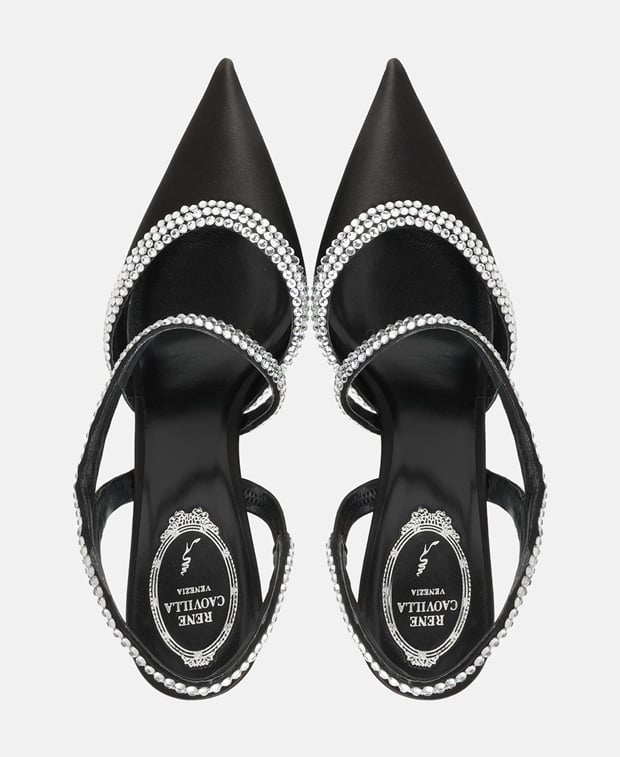 Rene Caovilla Lidia Slingback pumps Black
