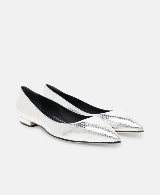 Giuseppe Zanotti Dhalia Ballet flats Silver