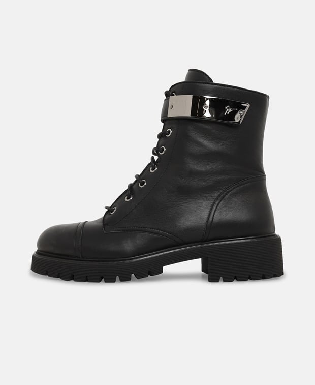 Giuseppe Zanotti Placca Lace-up ankle boot Black