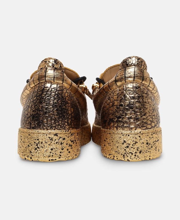 Giuseppe Zanotti Logoball Sneakers Gold
