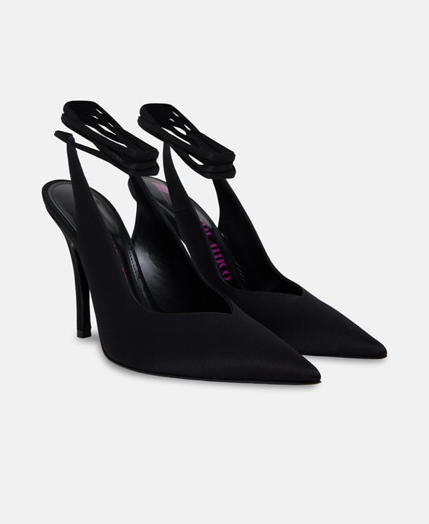 The Attico Venus Slingback pumps Black