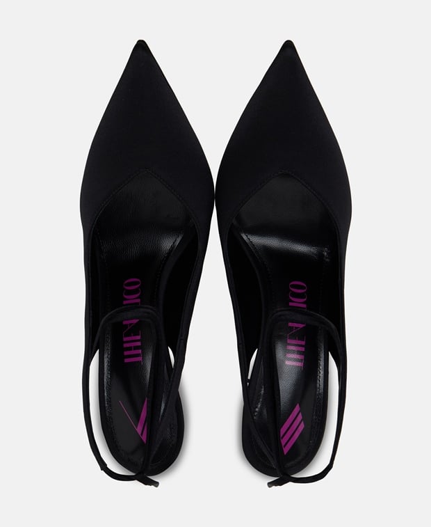 The Attico Venus Slingback pumps Black