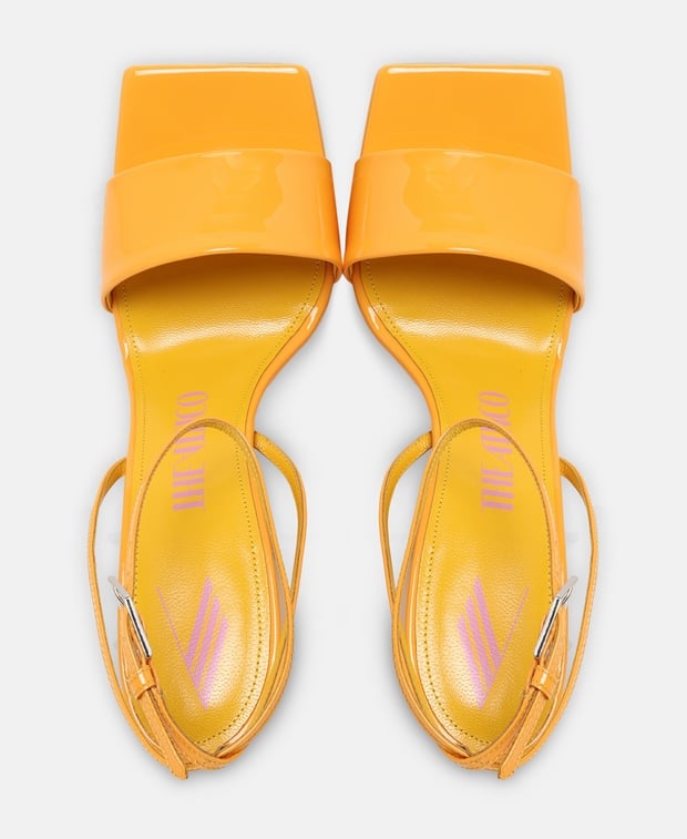 The Attico Cheope Wedge sandals Yellow