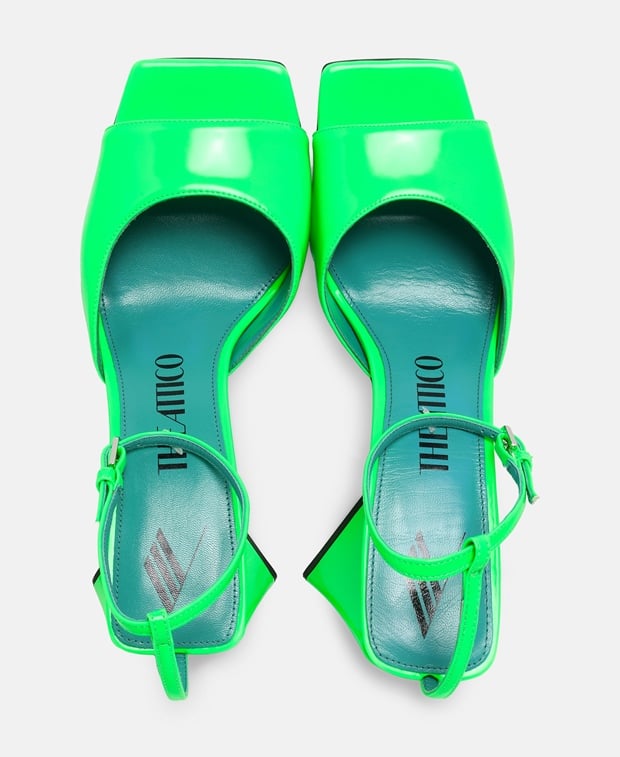 The Attico Heeled sandals Neon Green