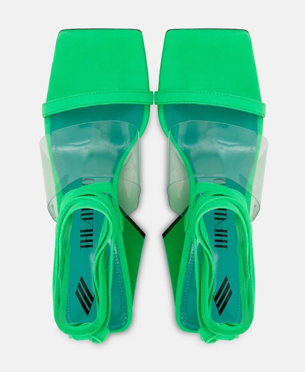 The Attico Isa Heeled sandals Neon Green