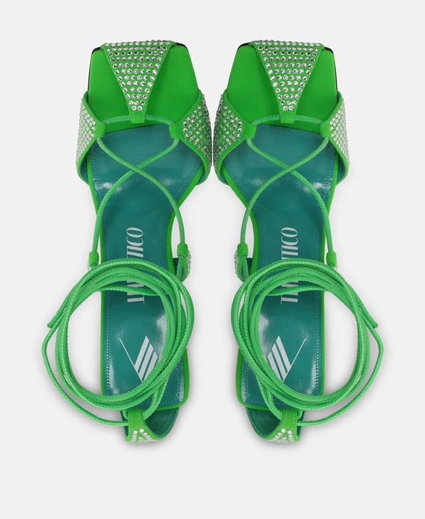 The Attico Adele Heeled sandals Neon Green