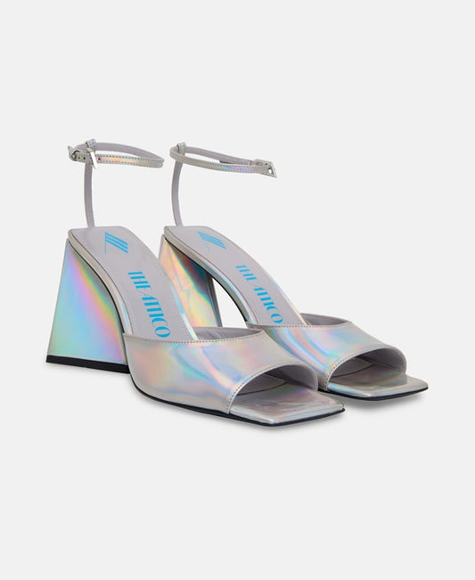 The Attico Piper Ankle strap sandals Silver