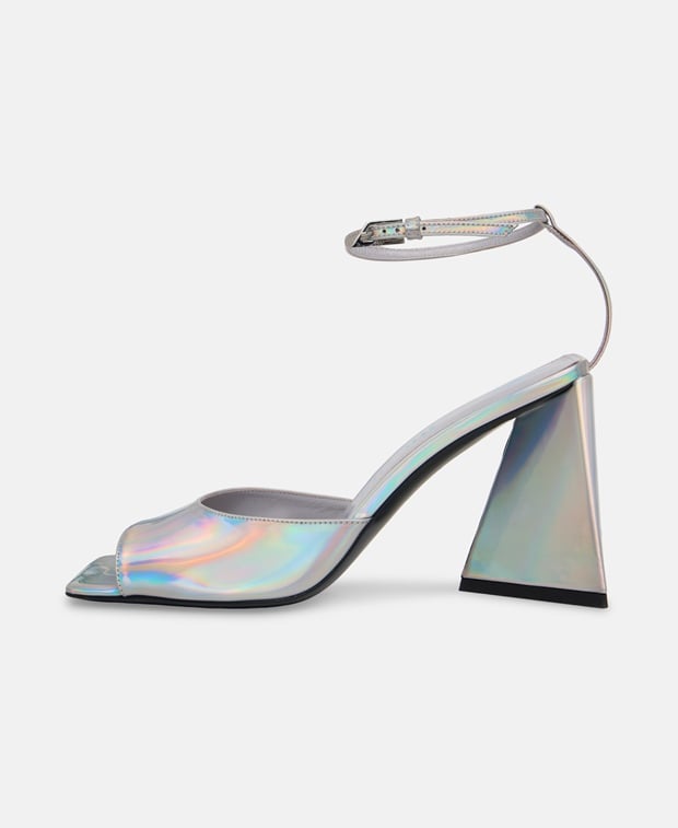 The Attico Piper Ankle strap sandals Silver