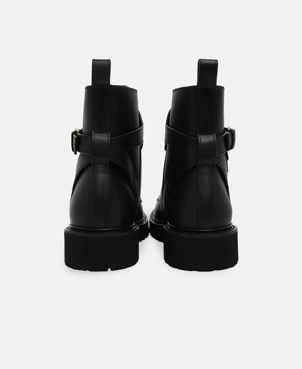 Valentino Garavani Combat Lace-up ankle boot Black