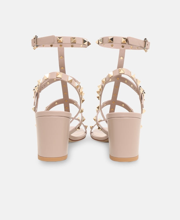Valentino Garavani Rockstud Heeled sandals Beige