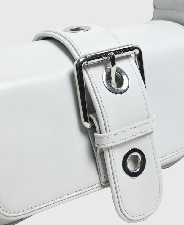 By Far Leather shoulder bag Eloise Burrata