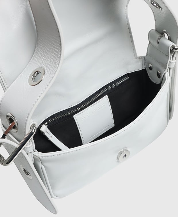 By Far Leather shoulder bag Eloise Burrata