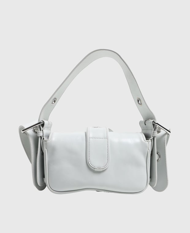 By Far Leather shoulder bag Eloise Burrata