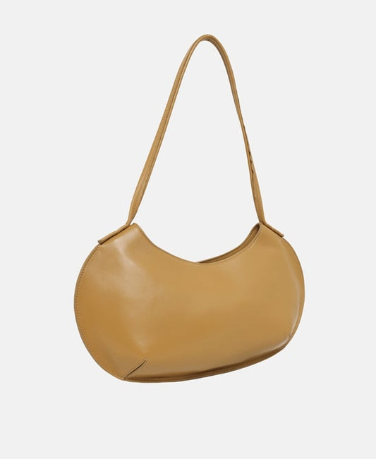 By Far Leather shoulder bag Camel