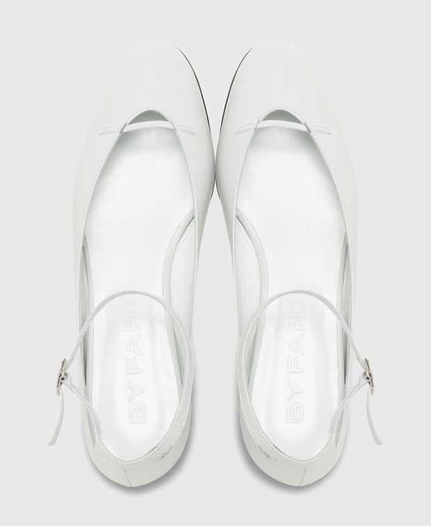 By Far Ballerina flat with straps Margot