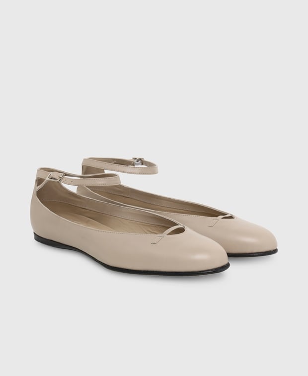 By Far Ballerina flat with straps Margot