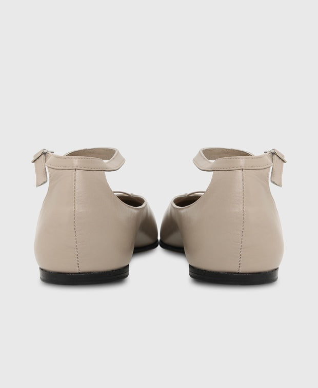 By Far Ballerina flat with straps Margot